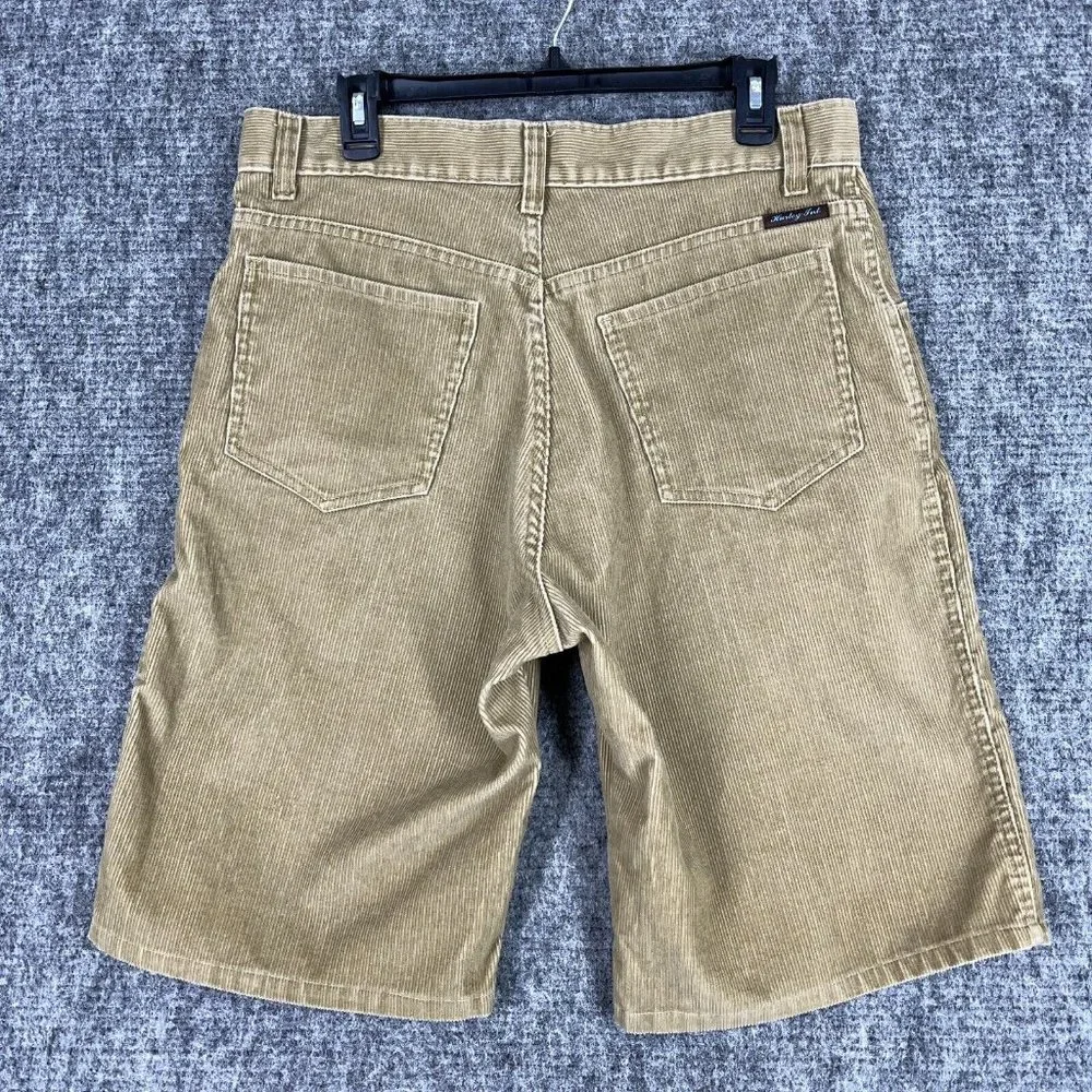 Hurley Shorts Mens 34 Corduroy Brown Skater Streetwear USA made - Picture 2 of 12